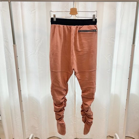 Lifted Anchor Terry Soft Pink Crinkle Drawstring Jogger Pants - Picture 2 of 4
